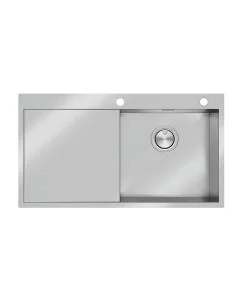 Zenith 1 Bowl LHD Inset Sink Stainless Steel