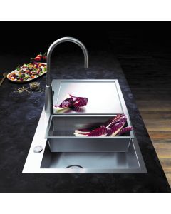 Zenith 1 Bowl RHD Inset Sink Stainless Steel