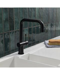 Zodiac D Spout Sink Mixer Black Velvet