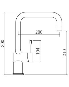 Zodiac D Spout Sink Mixer