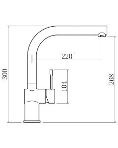 Zodiac L Spout Sink Mixer