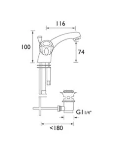 Club Utility Basin Mixer