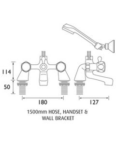 Club Utility Bath Shower Mixer