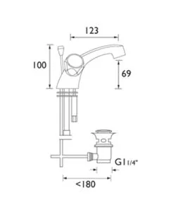 Club Utility Dual Flow Basin Mixer