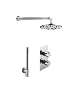 Kio 2-Way Thermostatic Shower Pack Chrome