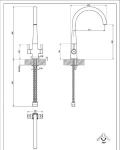 Corona Sink Mixer Chrome