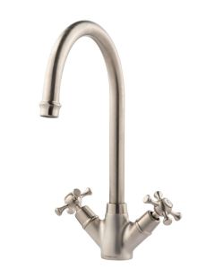 Cottage Mono Sink Mixer Brushed Nickel