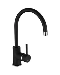 Courbe Curved Spout Sink Mixer Black