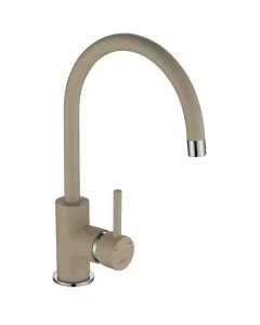 Courbe Curved Spout Sink Mixer Champagne