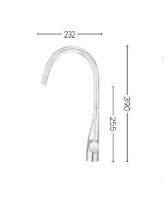 Crosswater Cook Side Lever Sensor Kitchen Mixer