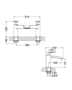 Flow Bath Filler