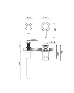 Fusion Basin 2 Hole Set