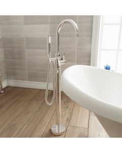 Fusion Floor Standing Bath Shower Mixer With Kit