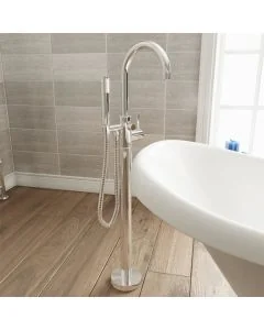 Fusion Floor Standing Bath Shower Mixer With Kit