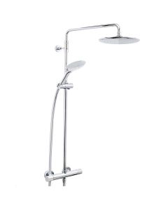 Carre Exposed Fixed Head Bar Shower with Diverter & Kit