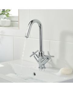 Cruzar Basin Mixer with Clicker Waste Chrome