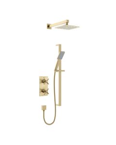 Cruzar 2-Way Recessed Shower Valve Kit Brushed Brass