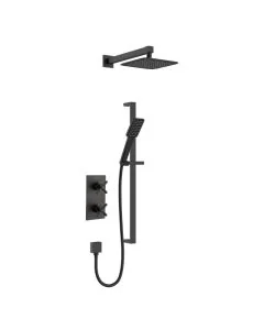Cruzar 2-Way Recessed Shower Valve Kit Matt Black