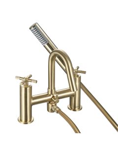 Cruzar Bath Shower Mixer Brushed Brass