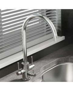 Curvato Trio Water Filter Sink Mixer Chrome