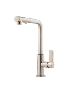 Auriga Kitchen Mixer Tap with Pull Out Spray Brushed Nickel