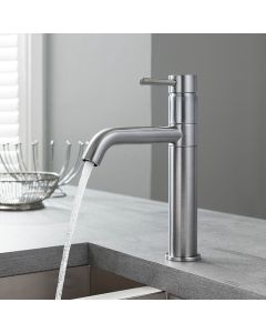 Design Single Lever Kitchen Mixer Brushed SS Effect