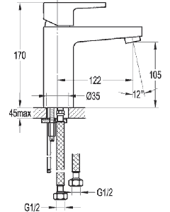 Dekka Single Lever Basin Mixer