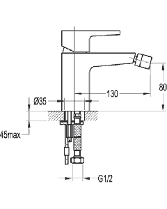 Dekka Bidet Mixer Tap