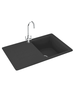 Carron Phoenix Debut 100 1 Bowl Inset Sink Onyx