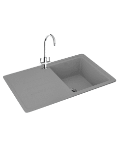 Carron Phoenix Debut 100 1 Bowl Inset Sink Stone Grey