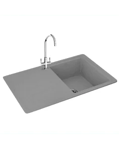 Carron Phoenix Debut 100 1 Bowl Inset Sink Stone Grey
