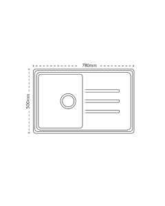 Carron Phoenix Debut 100 1 Bowl Inset Sink Polar White