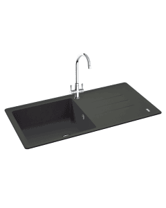 Carron Phoenix Debut 105 1 Bowl Inset Sink Onyx