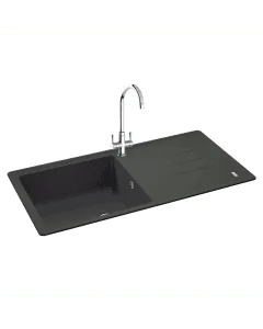 Carron Phoenix Debut 105 1 Bowl Inset Sink Onyx