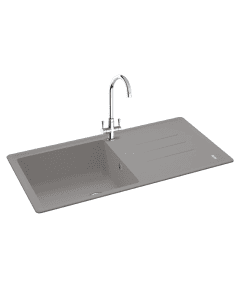 Carron Phoenix Debut 105 1 Bowl Inset Sink Stone Grey