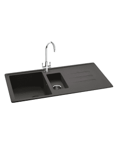 Carron Phoenix Debut 150 1.5 Bowl Inset Sink Onyx