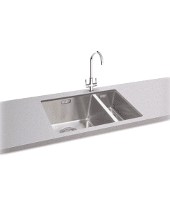 Carron Phoenix Deca 150 1.5 RHSB Bowl Sink Stainless Steel