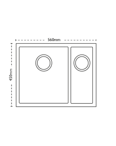 Carron Phoenix Deca 150 1.5 LHSB Bowl Sink Stainless Steel