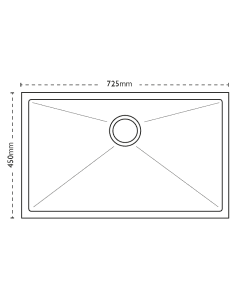 Carron Phoenix Deca XL 1 Bowl Sink Stainless Steel