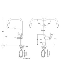 Decor Pull Out Sink Mixer Tap Brushed Black