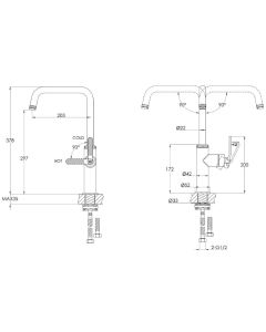 Decor Sink Mixer Tap Brushed Bronze