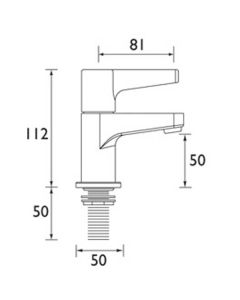 Design Utility Lever Bath Taps