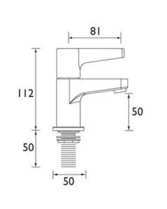Design Utility Lever Bath Taps