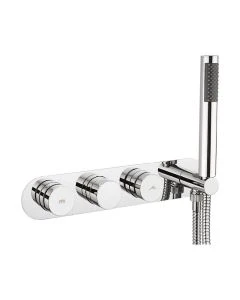 Dial Bath Valve 2 Control with Central Trim Landscape and Handset