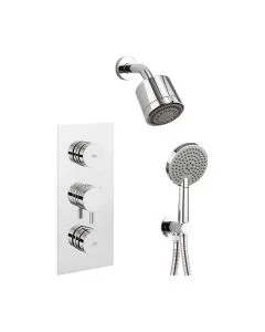 Dial Valve 2 Control Kai Lever Trim Handset and Reflex Fixed Head