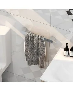 Round 340mm Towel Bar Chrome
