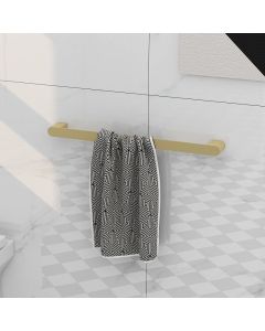Round 540mm Towel Bar Brushed Brass