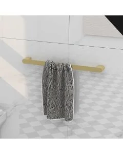 Round 540mm Towel Bar Brushed Brass