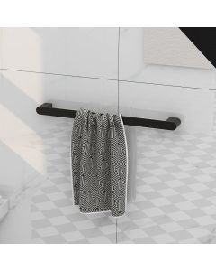 Round 540mm Towel Bar Matt Black