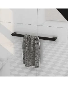 Round 540mm Towel Bar Matt Black